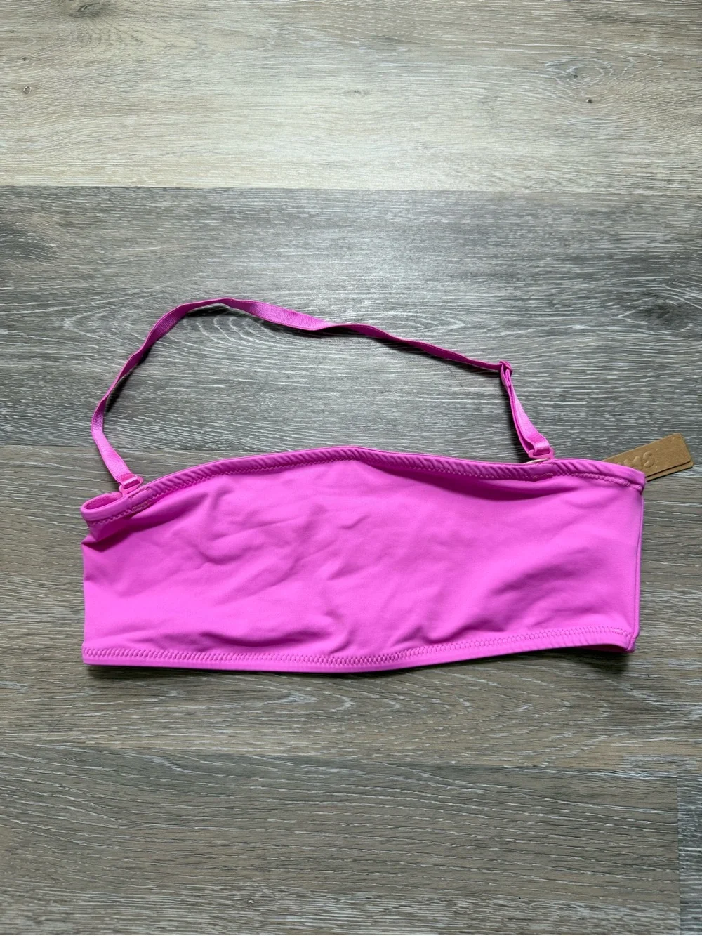 SKIMS Swim Bandeau Bikini Top - Neon Orchid